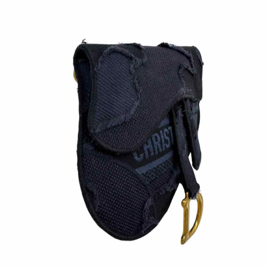 DIOR Jacquard Saddle Belt Bag Navy (Pre-Owned)