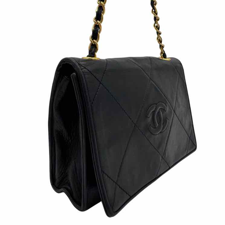 CHANEL Quilted Lambskin Full Flap Coco Mark Shoulder Bag (Pre-Owned)