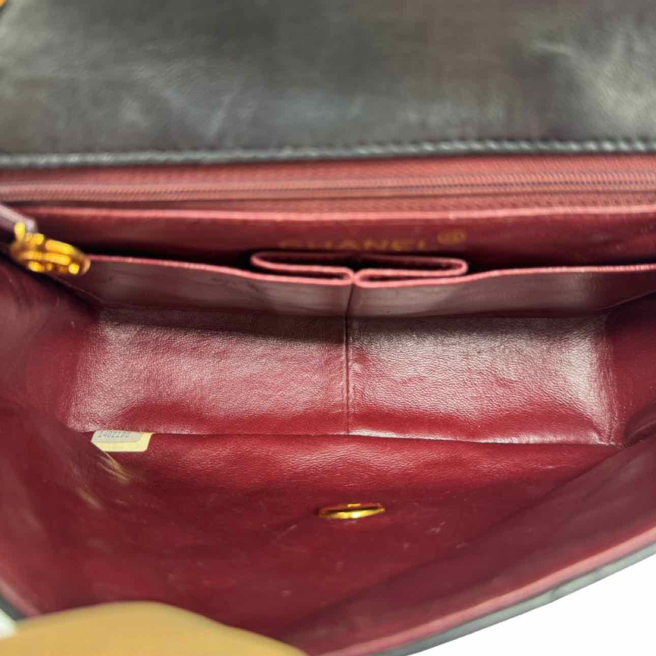 CHANEL Lambskin Quilted Twist Lock Mini Classic Half Flap Black