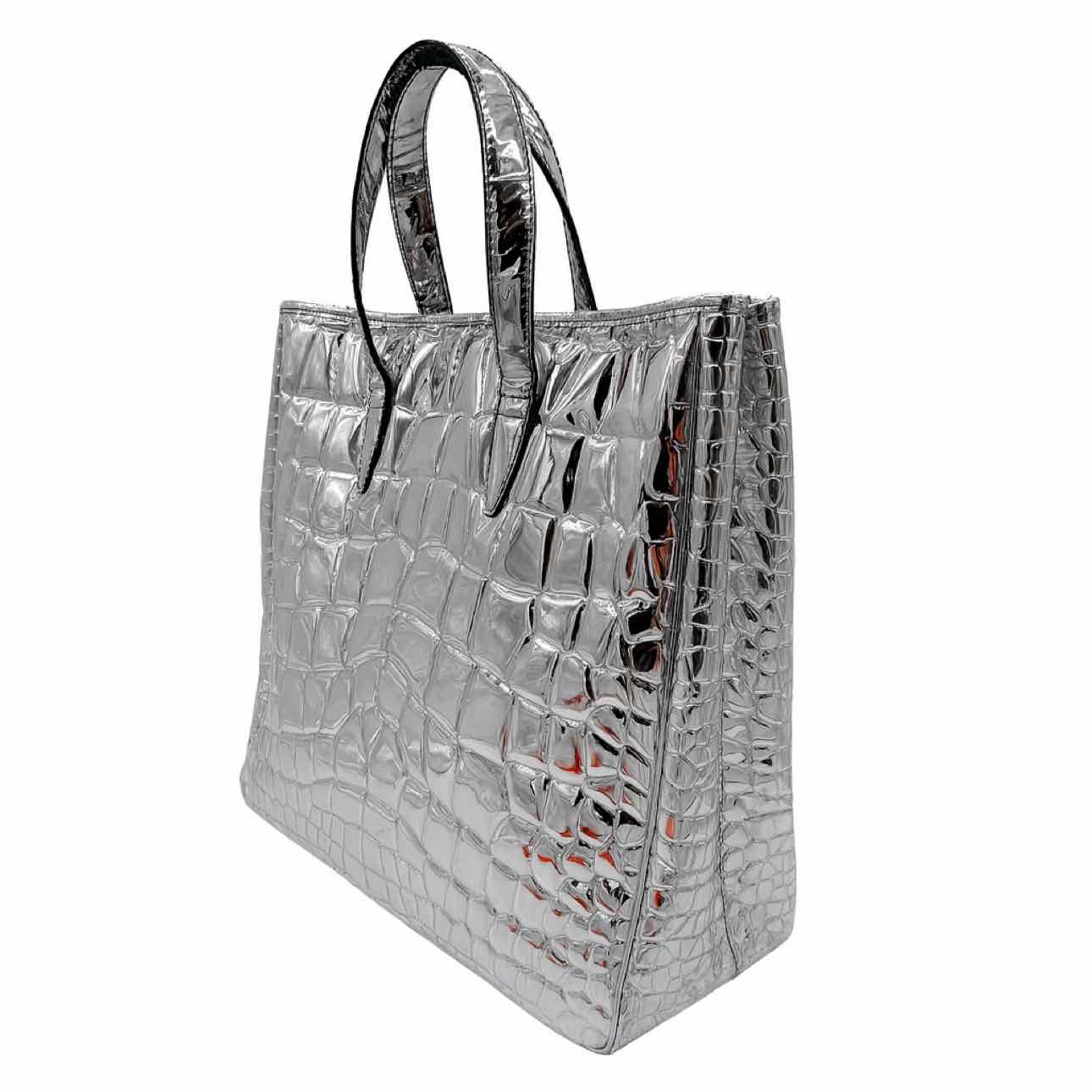 SAINT LAURENT Patent Leather Rive Gauche Raspail Tote (Pre-Owned)
