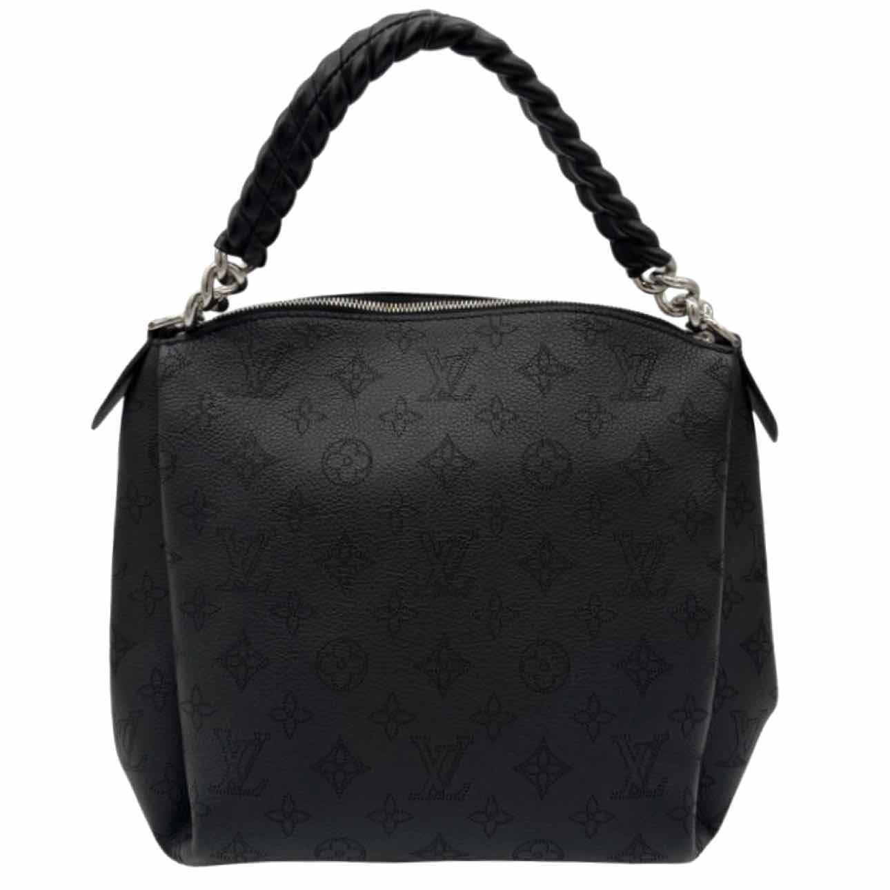 LOUIS VUITTON Cowhide Mahina Babylone BB Black