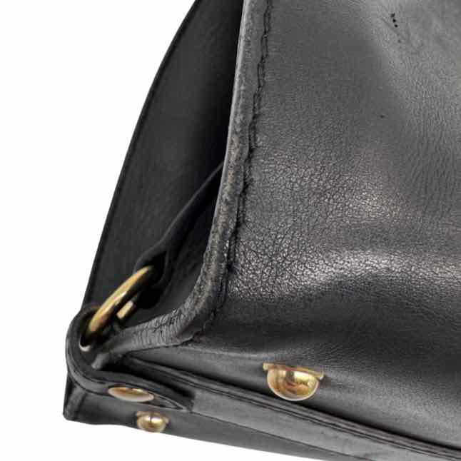 GUCCI Calfskin Stirrup Top Handle Bag Black (Pre-Ordered)