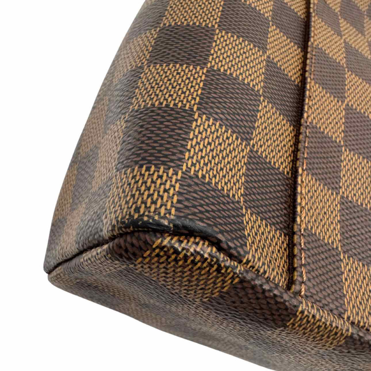 LOUIS VUITTON Damier Ebene Olav PM Messenger Bag Brown