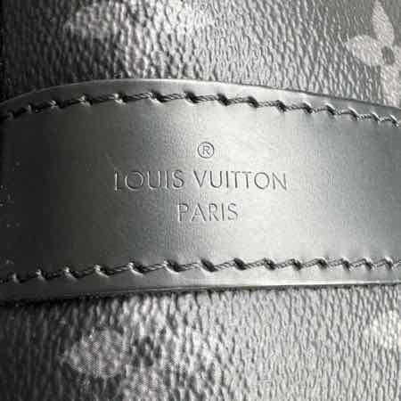 LOUIS VUITTON Monogram Canvas Eclipse Keepall Bandouliere 55 Duffle (Pre-Owned)