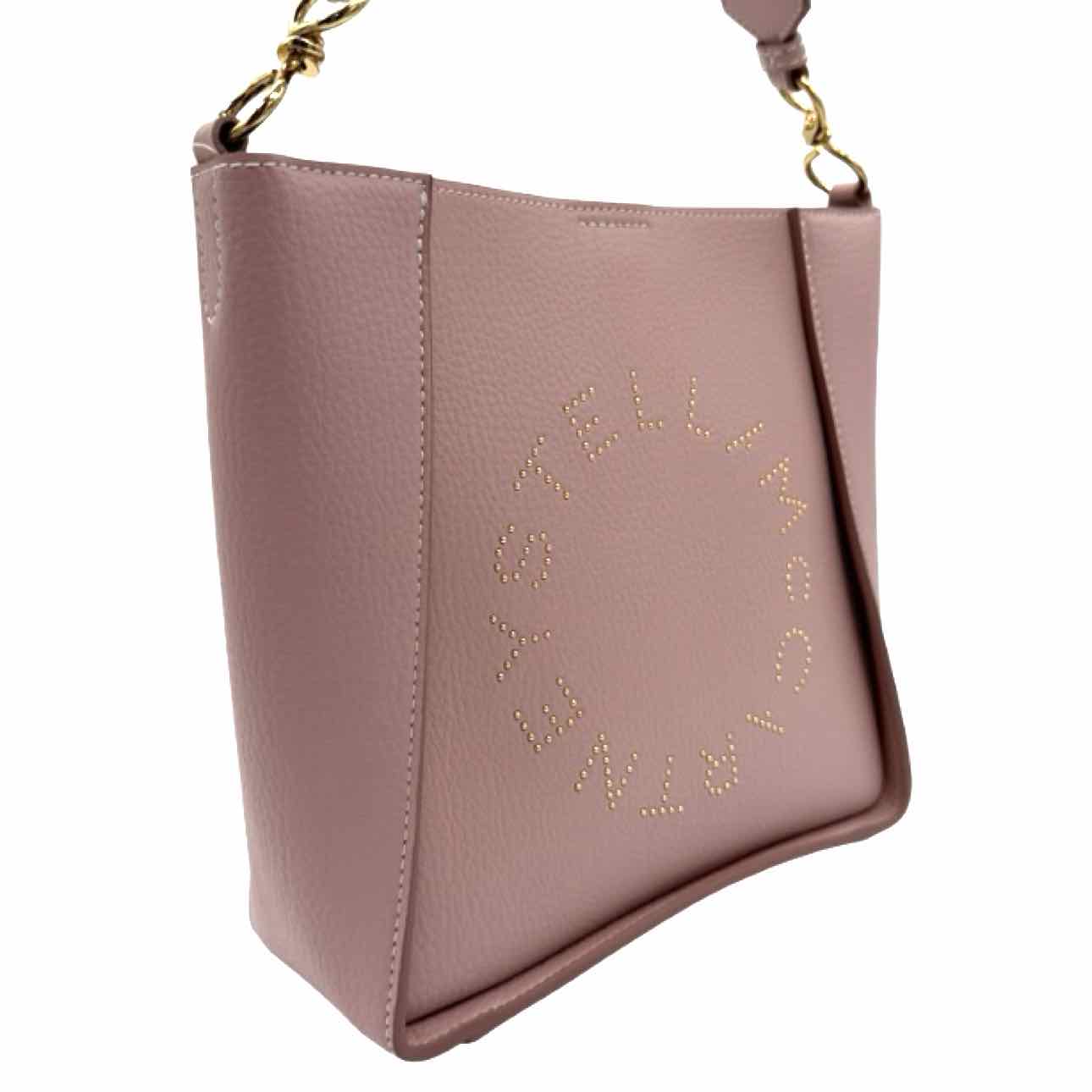 STELLA MCCARTNEY Vegan Leather Stella Logo Crossbody Bag Pink