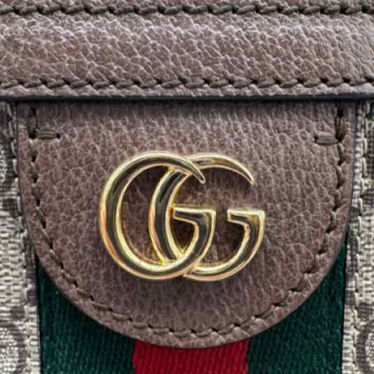 GUCCI GG Supreme Monogram Medium Ophidia Tote Bag Brown (Pre-Owned)