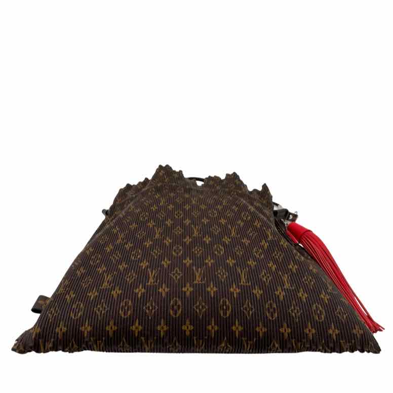 LOUIS VUITTON Monogram Canvas Pleated Explorer Bag (Pre-Owned)