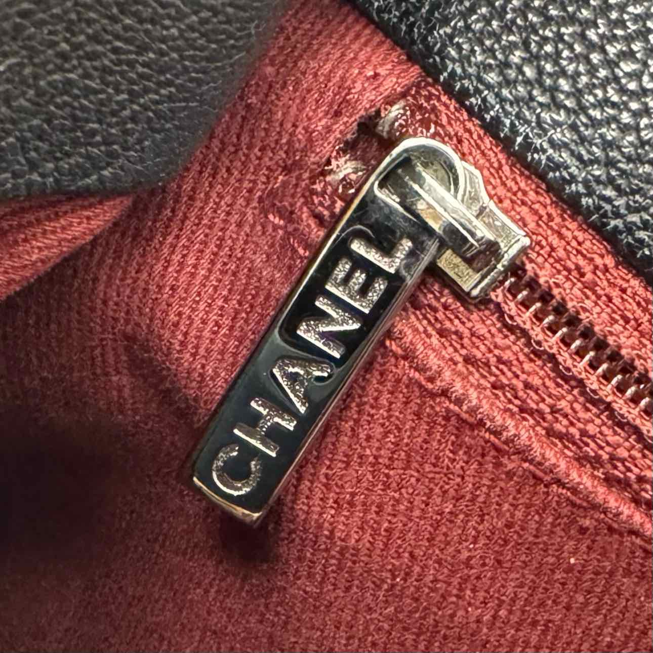 CHANEL Calfskin Yacht Jumbo Flap Black