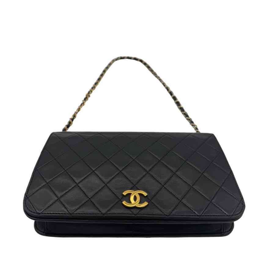 CHANEL Lambskin Classic Small Push Lock Flap (Pre-Owned)