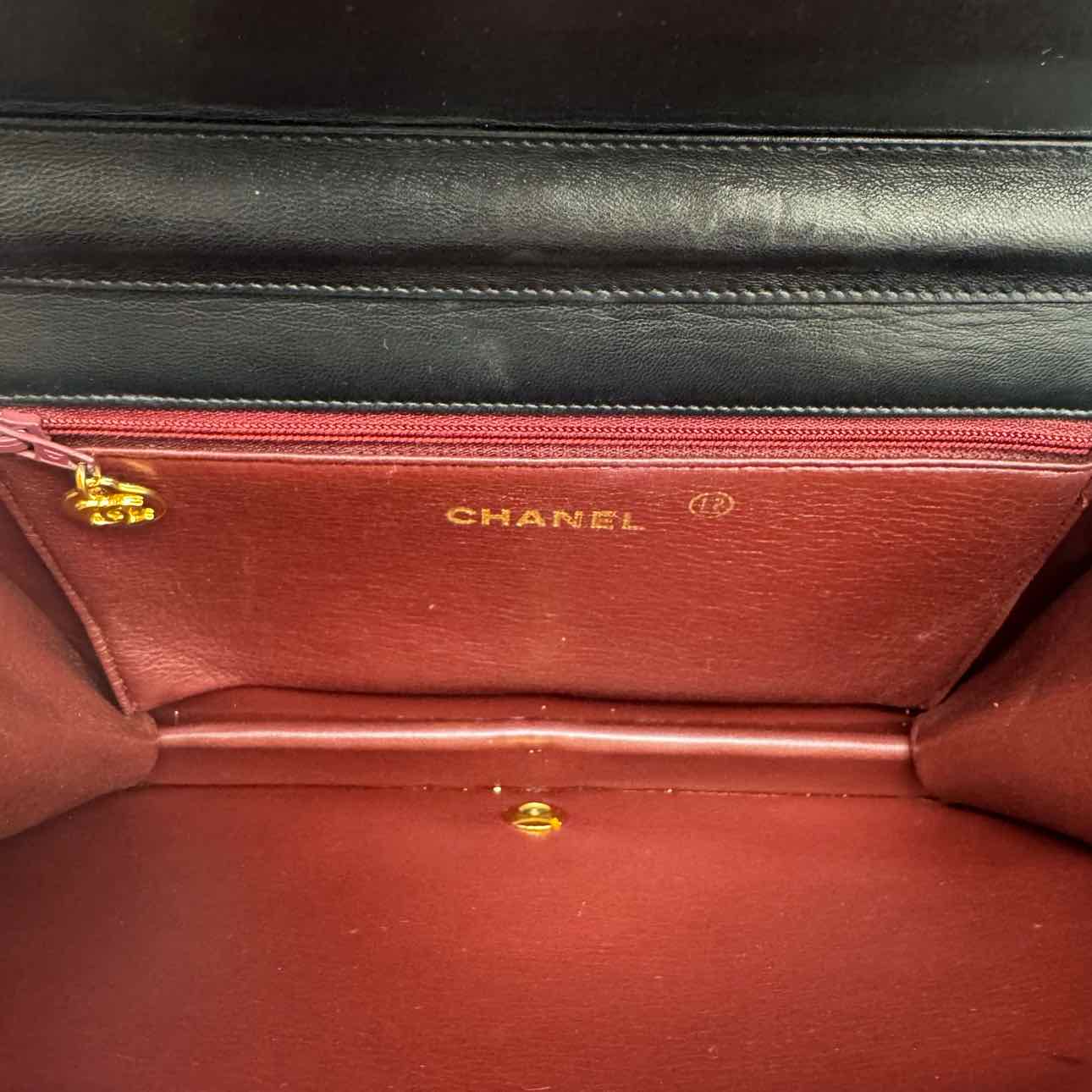 CHANEL Lambskin Classic Small Push Lock Flap (Pre-Owned)