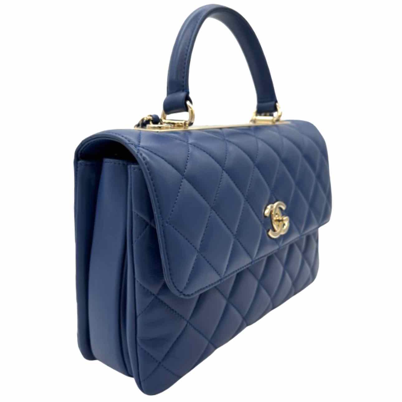 CHANEL Lambskin Medium Trendy CC Top Handle Shoulder Bag