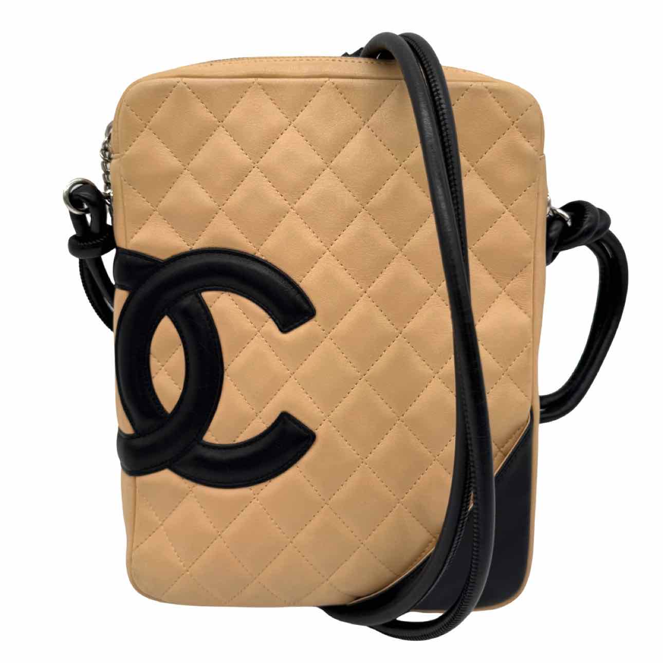 CHANEL Quilted Calfkin Cambon Ligne Messenger Bag