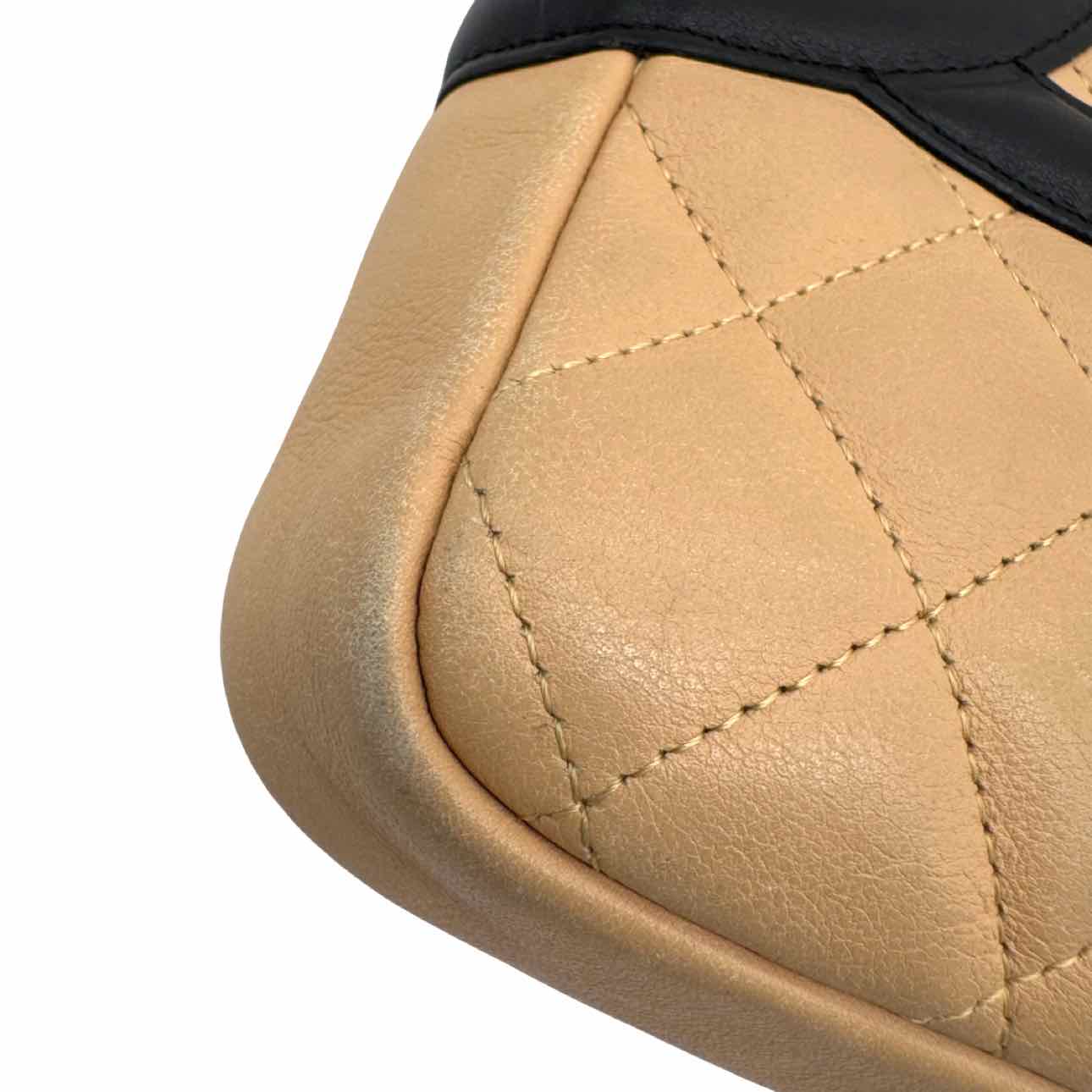 CHANEL Quilted Calfkin Cambon Ligne Messenger Bag