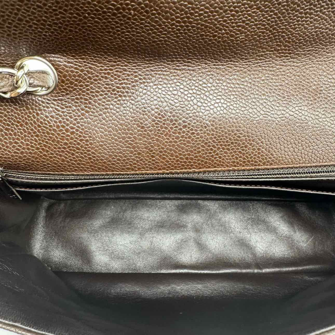 CHANEL Quilted Caviar Jumbo Timeless Single Flap