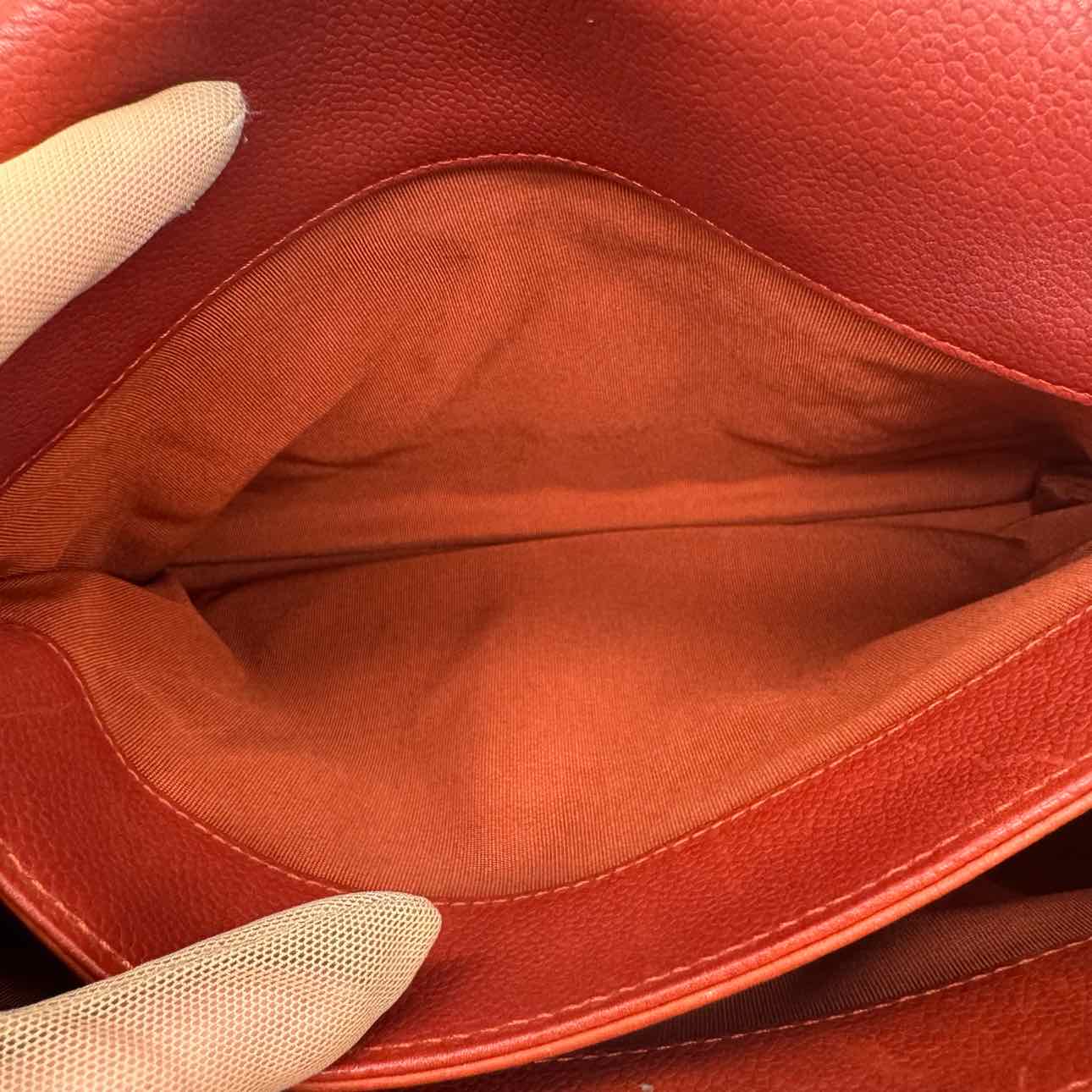 CHANEL Quilted Caviar Quilted Medium Rock In Rome Flap Brick Shoulder Bag