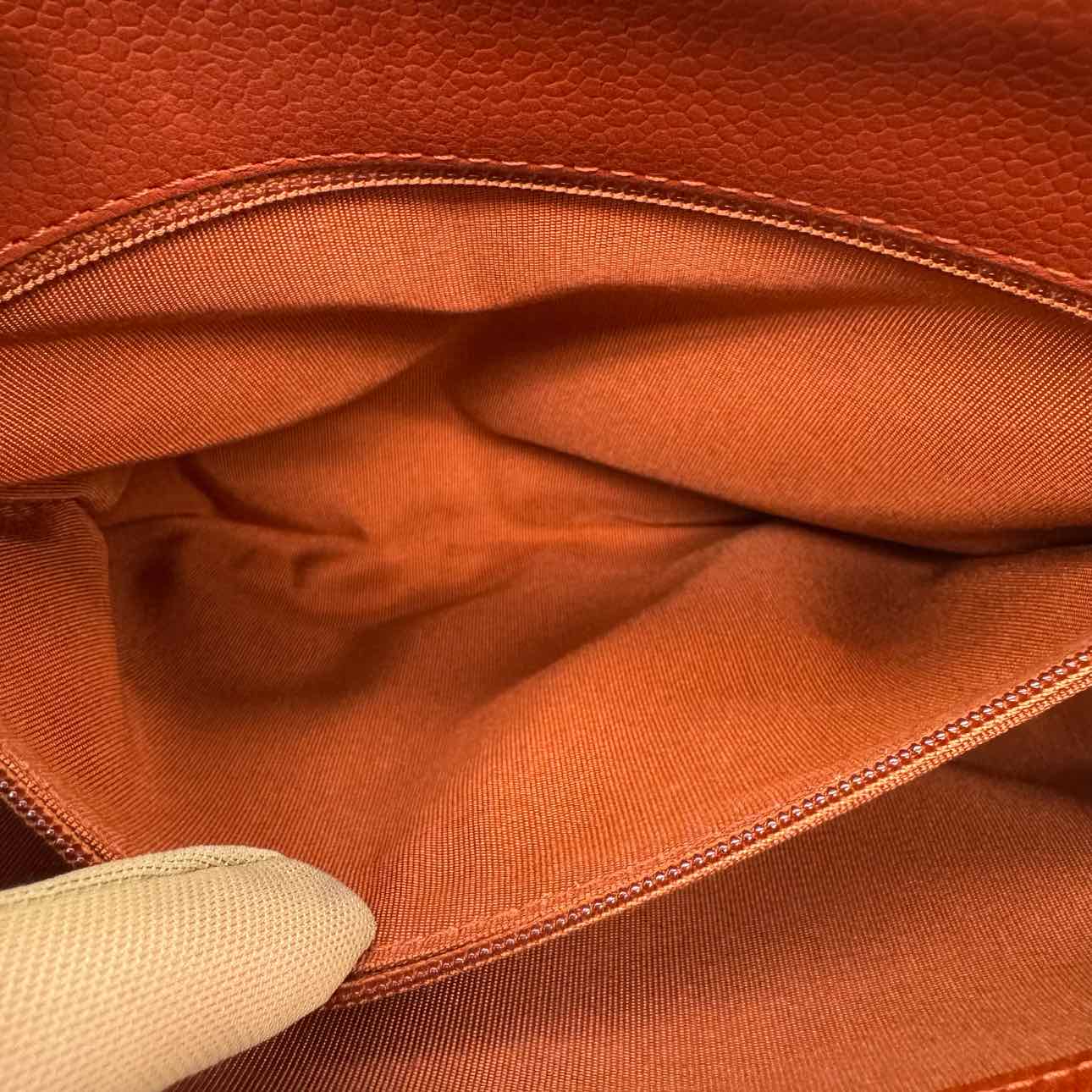 CHANEL Quilted Caviar Quilted Medium Rock In Rome Flap Brick Shoulder Bag