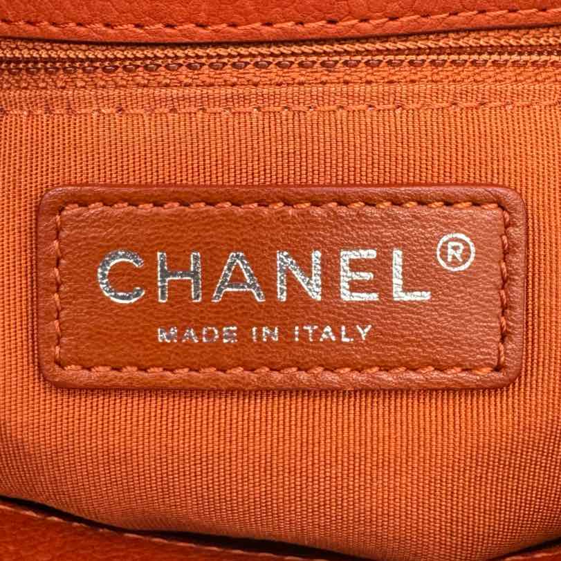 CHANEL Quilted Caviar Quilted Medium Rock In Rome Flap Brick Shoulder Bag