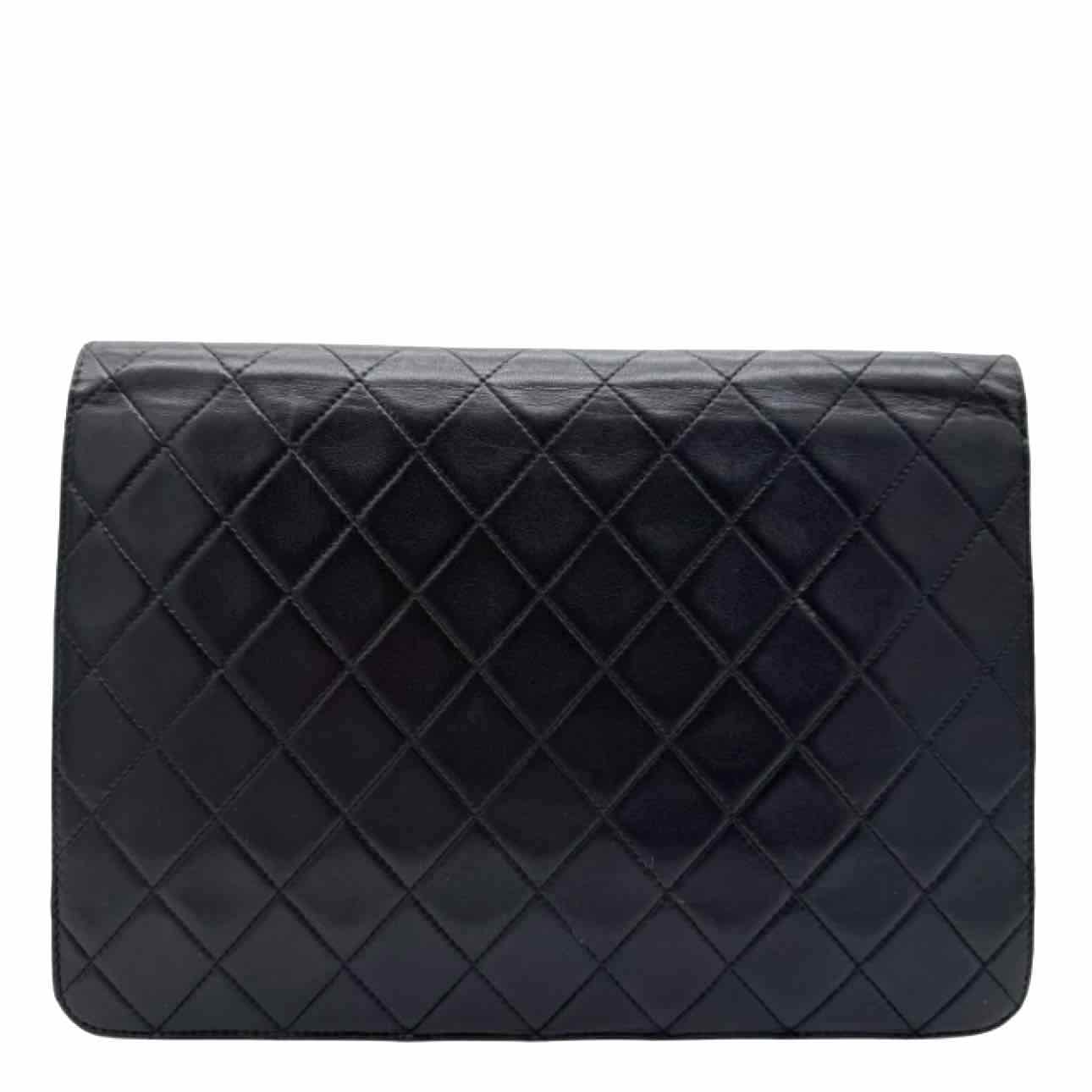 CHANEL Quilted Lambskin Push Lock Small Single Flap Back