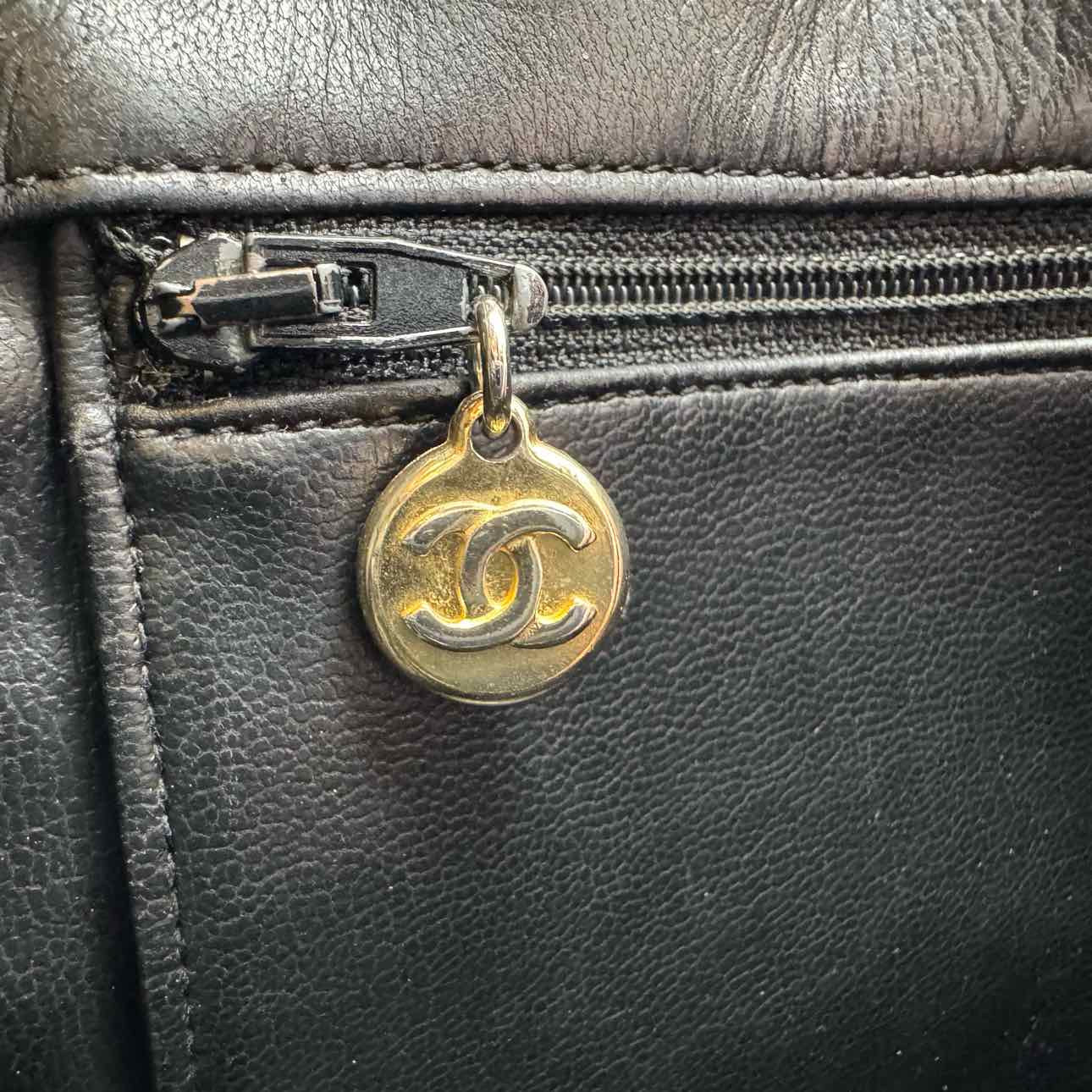 CHANEL Quilted Lambskin Shopping Bag