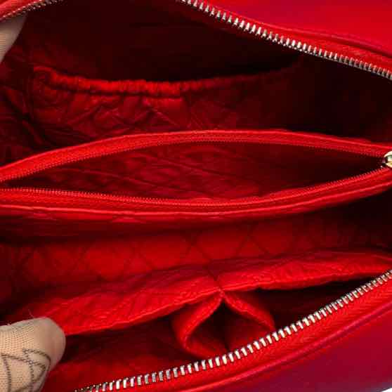 CHANEL Quilted Large Pouch Cosmetic Case Coral (Pre-Owned)