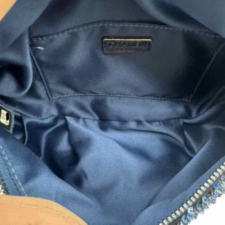 CHANEL Sequin Coco Cuba Belt Bag Blue/Pink