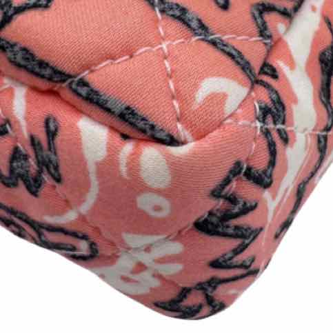 CHANEL Small Camellia Bandana Flap Chain Shoulder Bag Pink Silver HW (Pre-Owned)