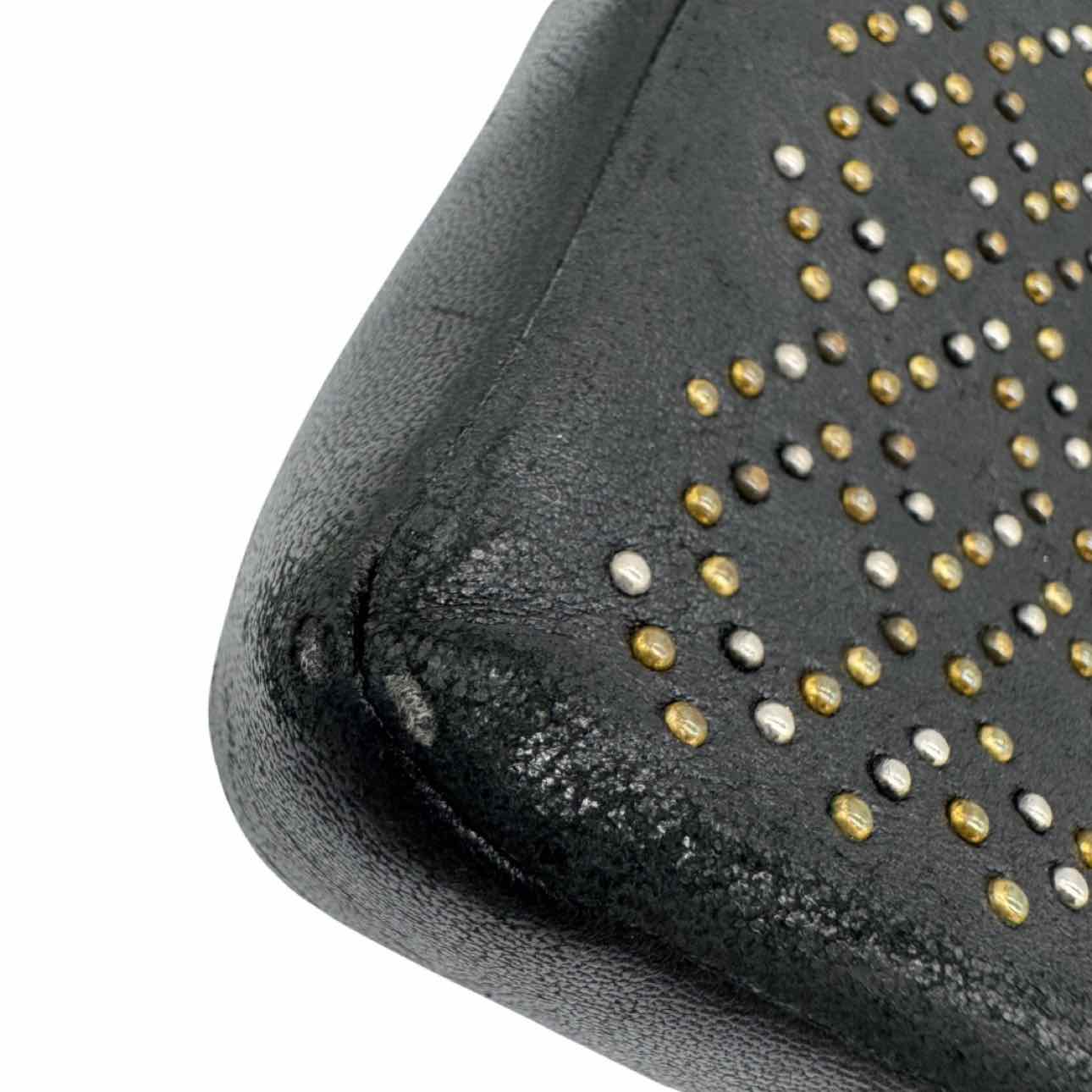 CHANEL Studded Lambskin Wallet On Chain Black