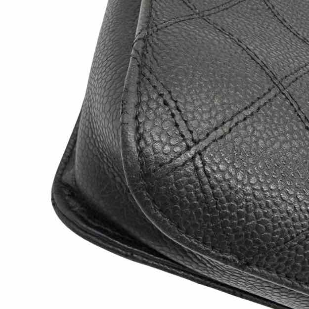 CHANEL Vintage Matelasse Cavier Briefcase Black