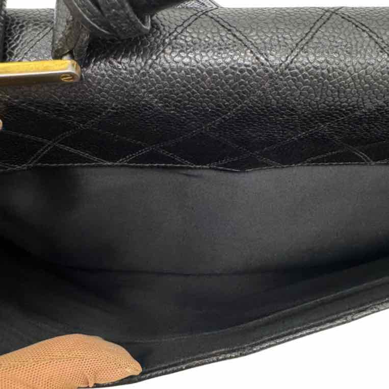 CHANEL Vintage Matelasse Cavier Briefcase Black