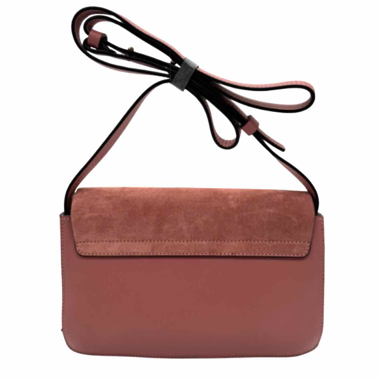 CHLOE Calfskin Leather Small Faye Shoulder Bag Motty Gray