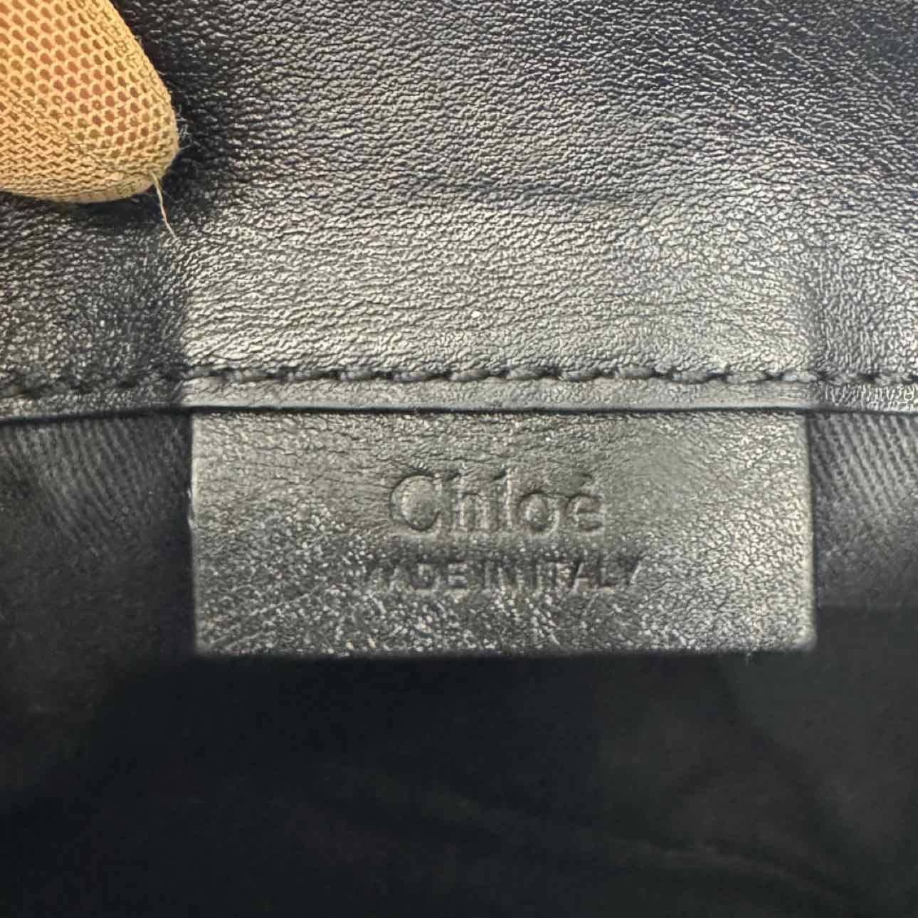 CHLOE Calfskin Quilted Small Faye Black Backpack