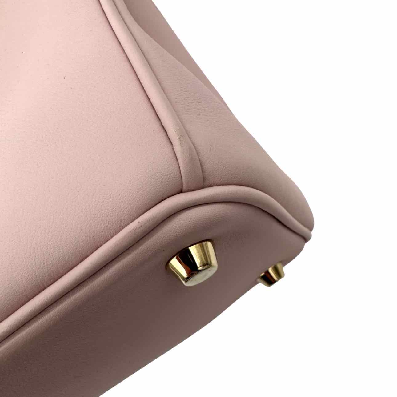 DIOR Calfskin Leather Medium Diorissimo Tote Bag Powder Pink