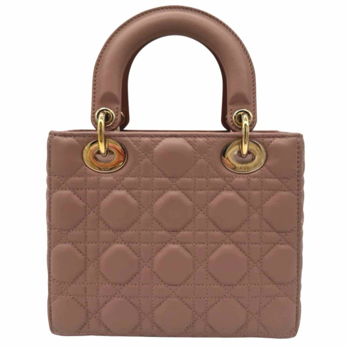 DIOR Lambskin Cannage Leather Small My ABCDior Lady Dior Beige