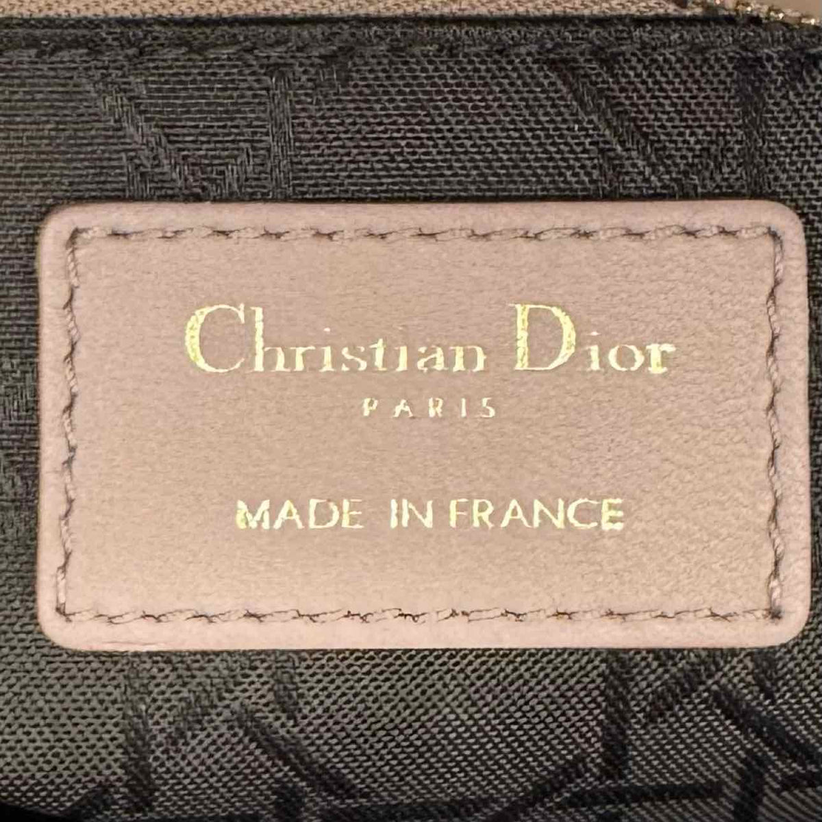 DIOR Lambskin Cannage Leather Small My ABCDior Lady Dior Beige