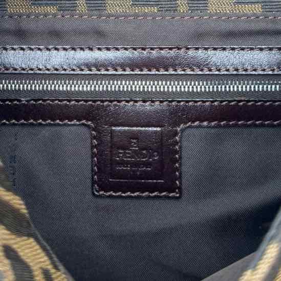 FENDI Mama Baguette Shoulder Bag Brown