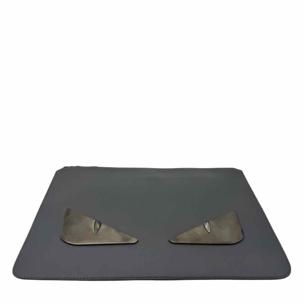 FENDI Monster Eyes Clutch Gray