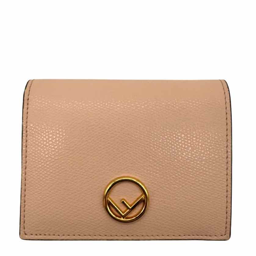 FENDI Vitello F is Fendi Bifold Wallet Pink