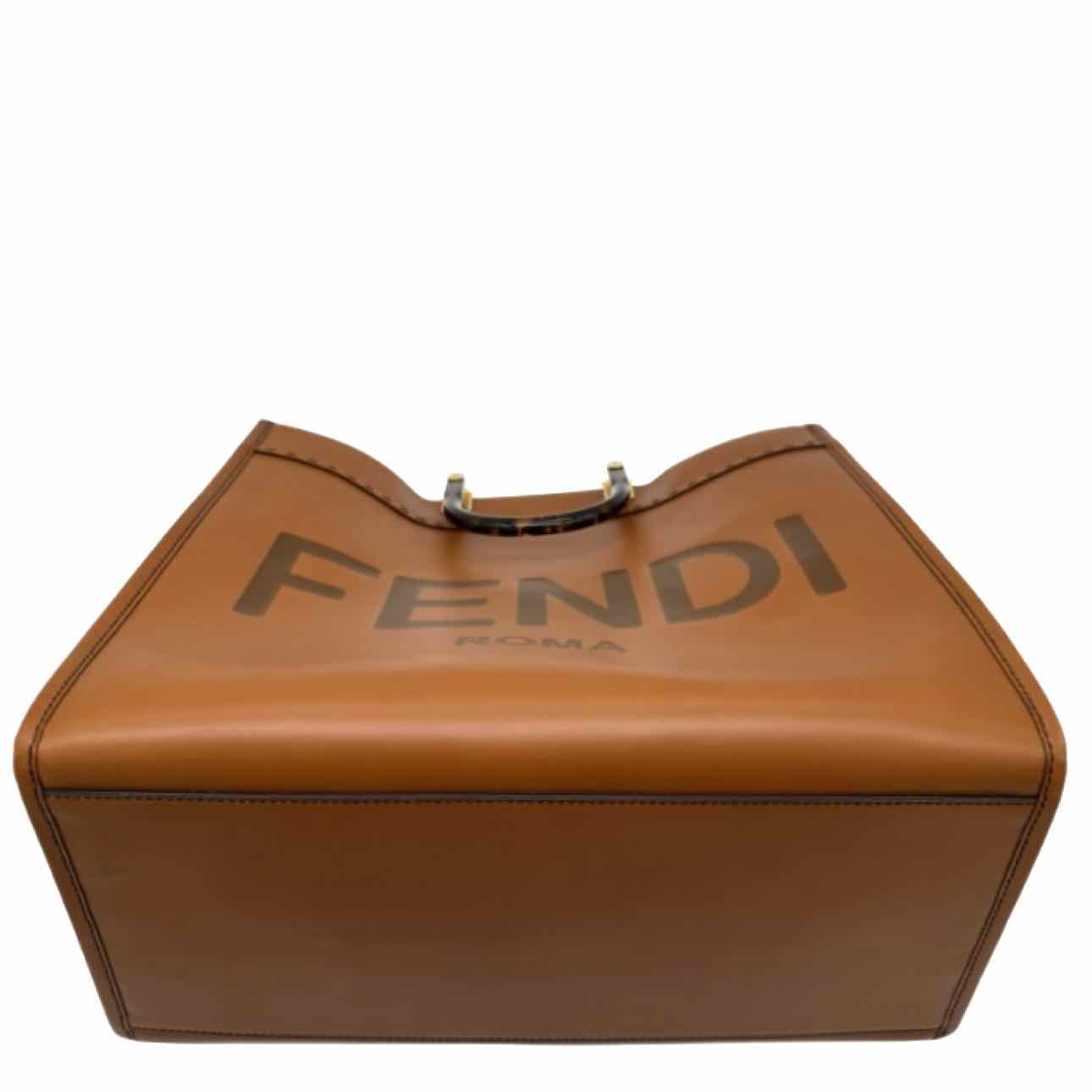 FENDI Vitello King Large Plexiglass Sunshine Shopper