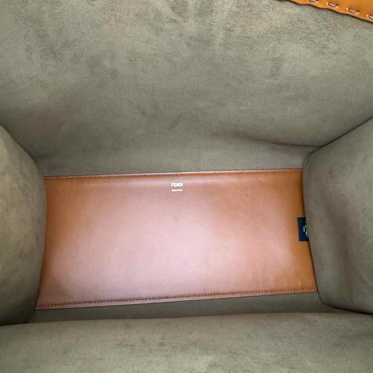 FENDI Vitello King Large Plexiglass Sunshine Shopper