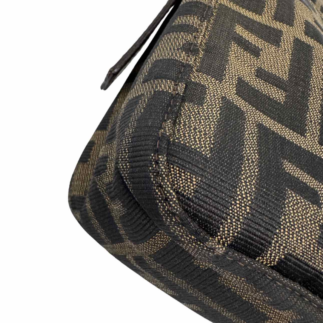 FENDI Zucca Baguette Shoulder Bag Brown