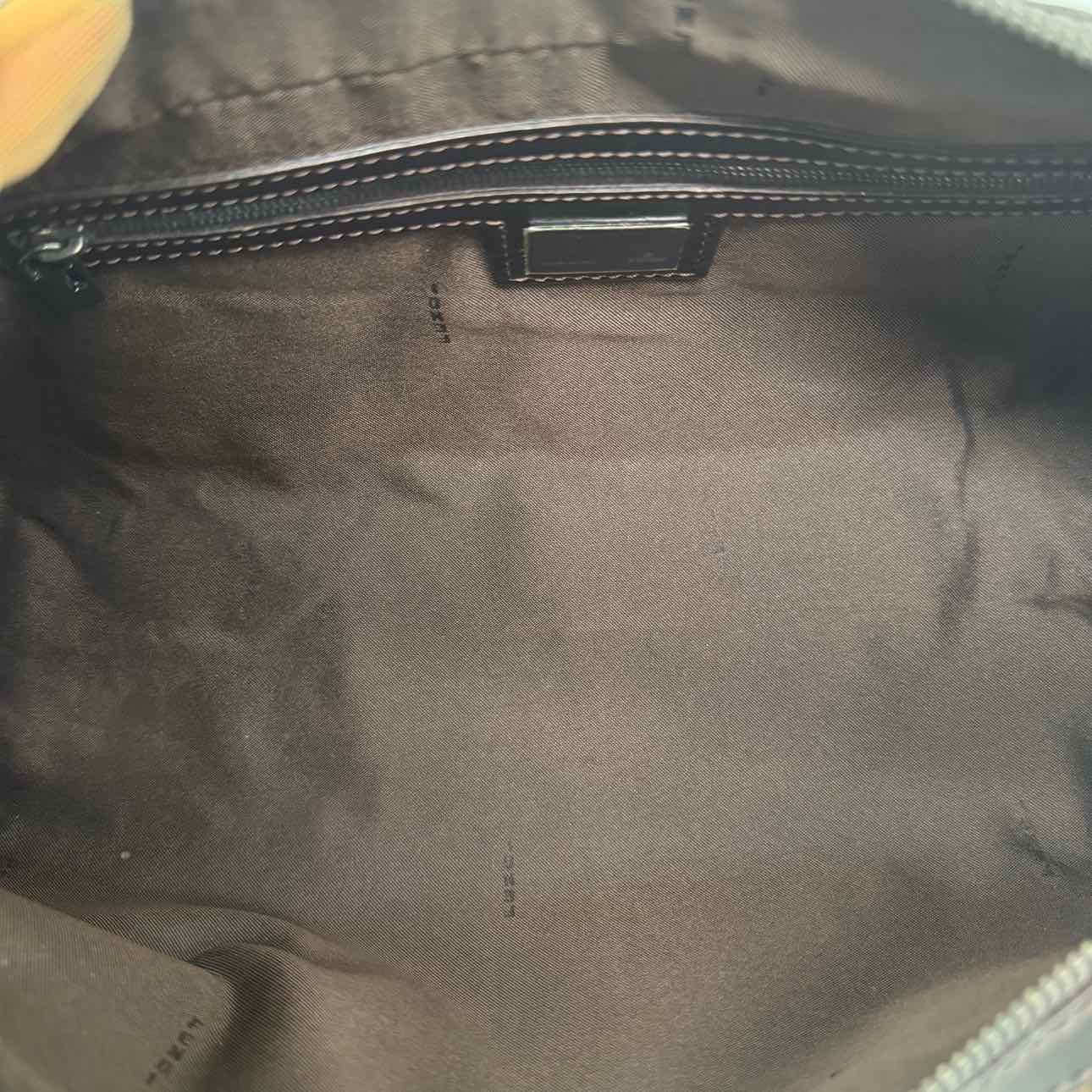 FENDI Zucca Canvas East West Boston Bag Brown