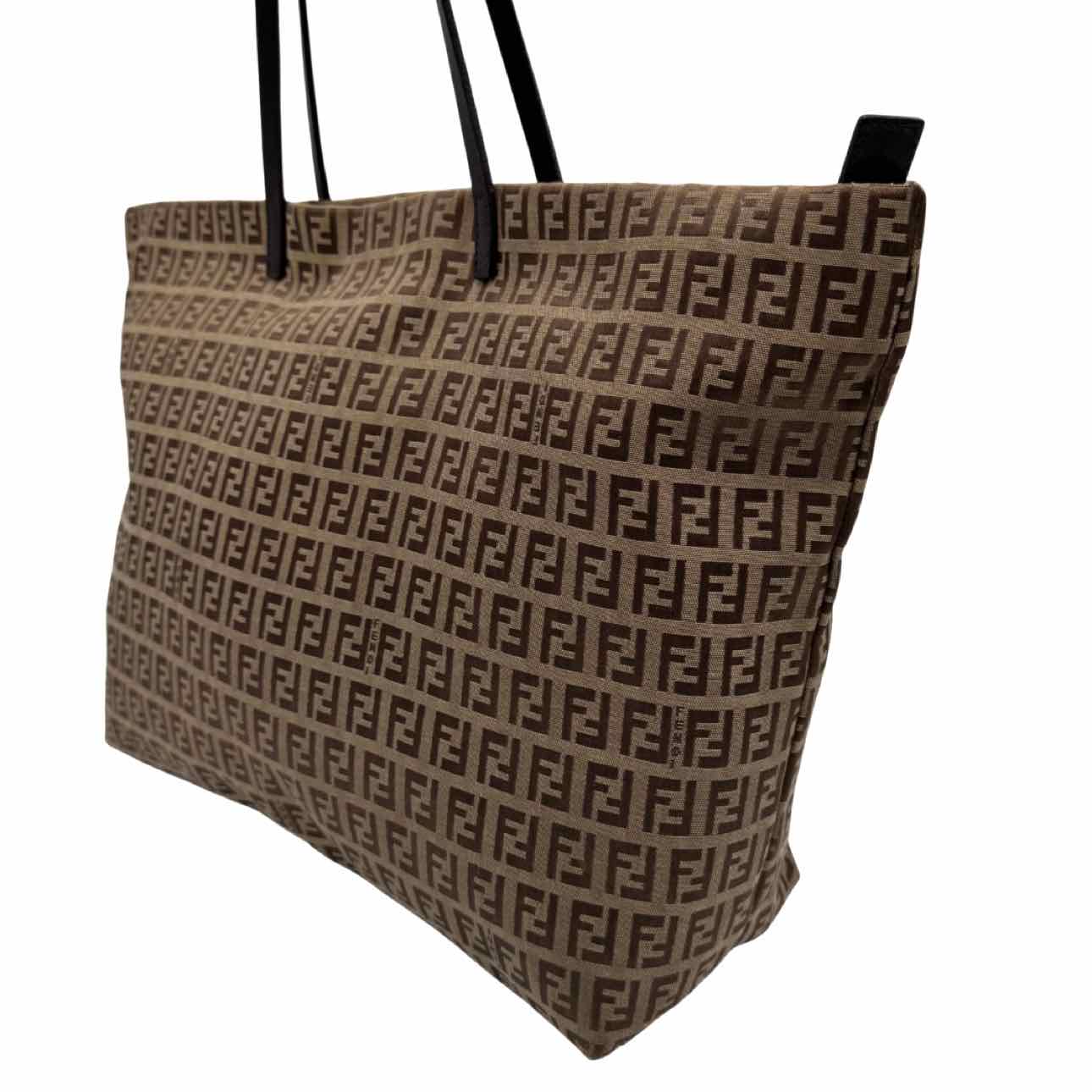 FENDI Zucca Canvas Tote Bag