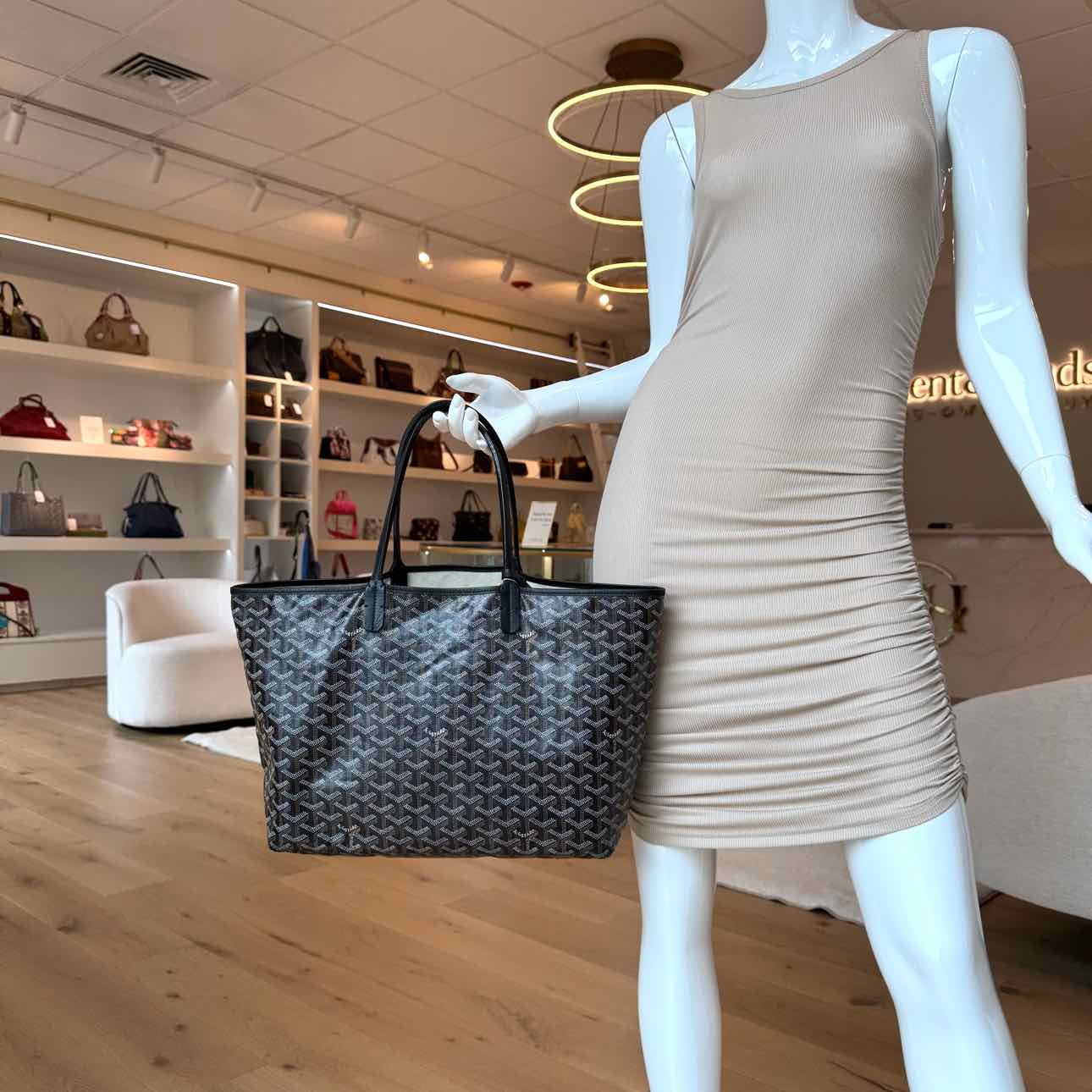 GOYARD Goyardine Saint Louis PM Tote (Pre-Owned)