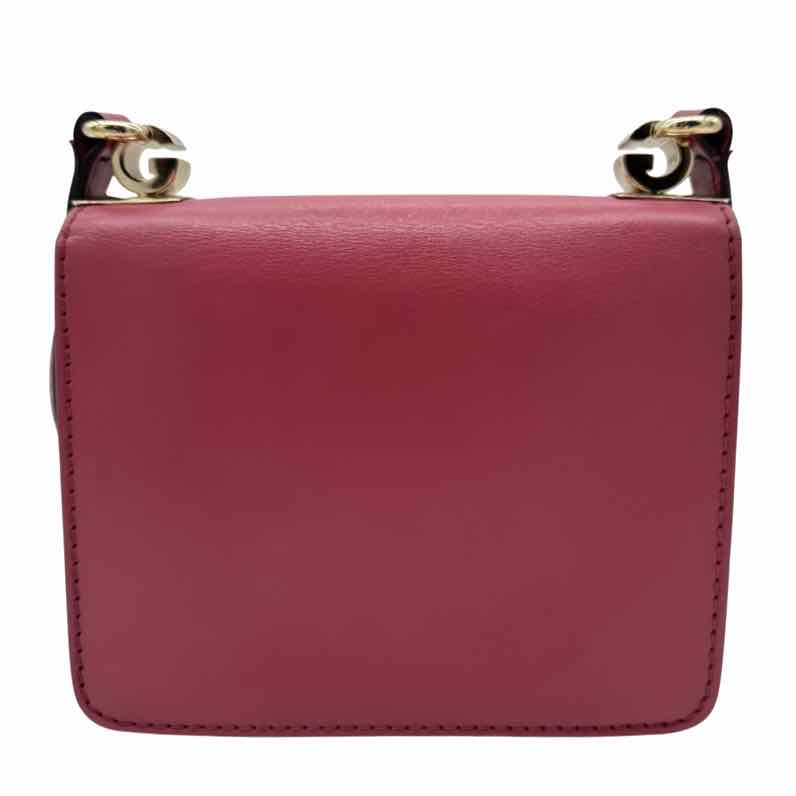 GUCCI Calfskin Double G 1973 Crossbody Burgandy