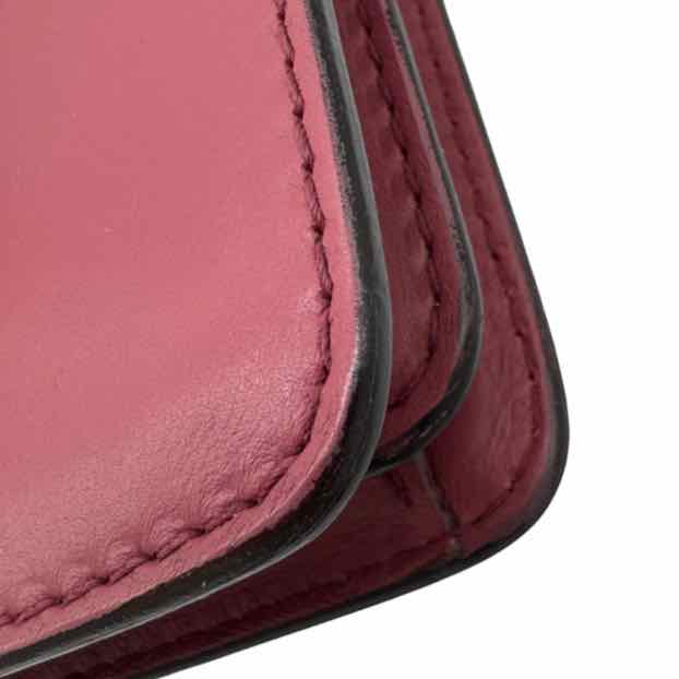 GUCCI Calfskin Double G 1973 Crossbody Burgandy