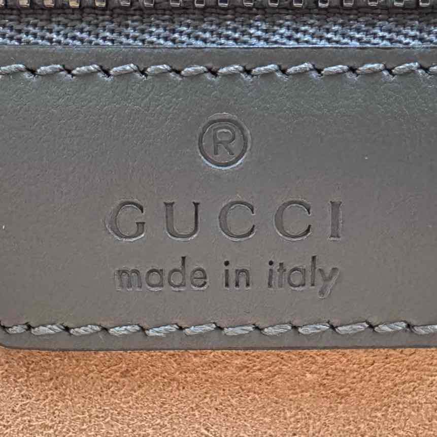 GUCCI Calfskin Matelasse Aria Medium Tote Grey (Pre-Owned)