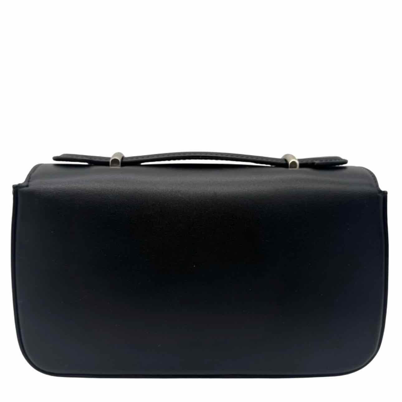GUCCI Calfskin Senna Top Handle Shoulder Bag Black