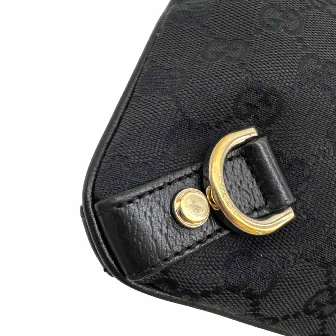 GUCCI Canvas Abbey Crossbody Black