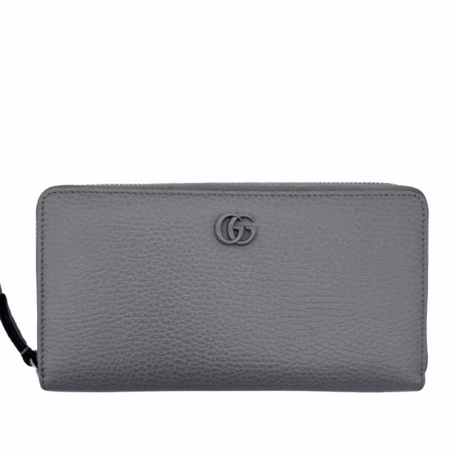 GUCCI GG Marmont Zip Around Wallet Grey (Pre-Owned)