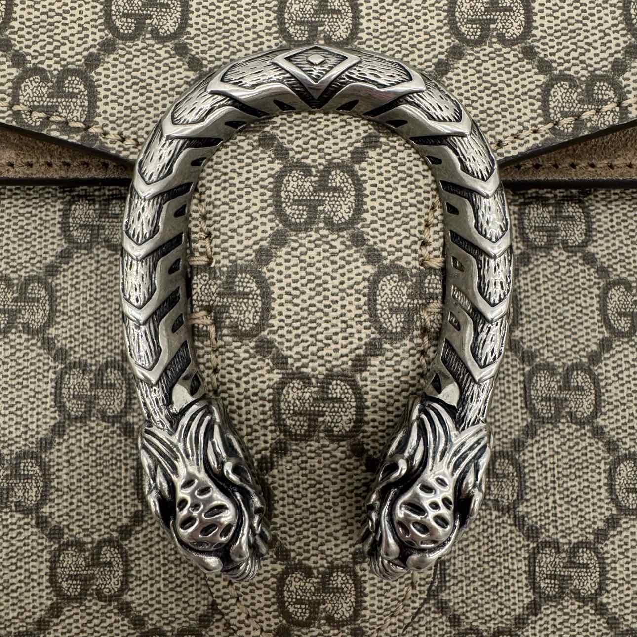 GUCCI GG Supreme Canvas Medium Dionysus Shoulder Bag Beige (Pre-Owned)